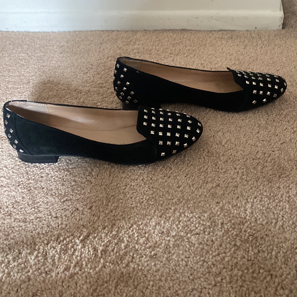 Black Studded loafers